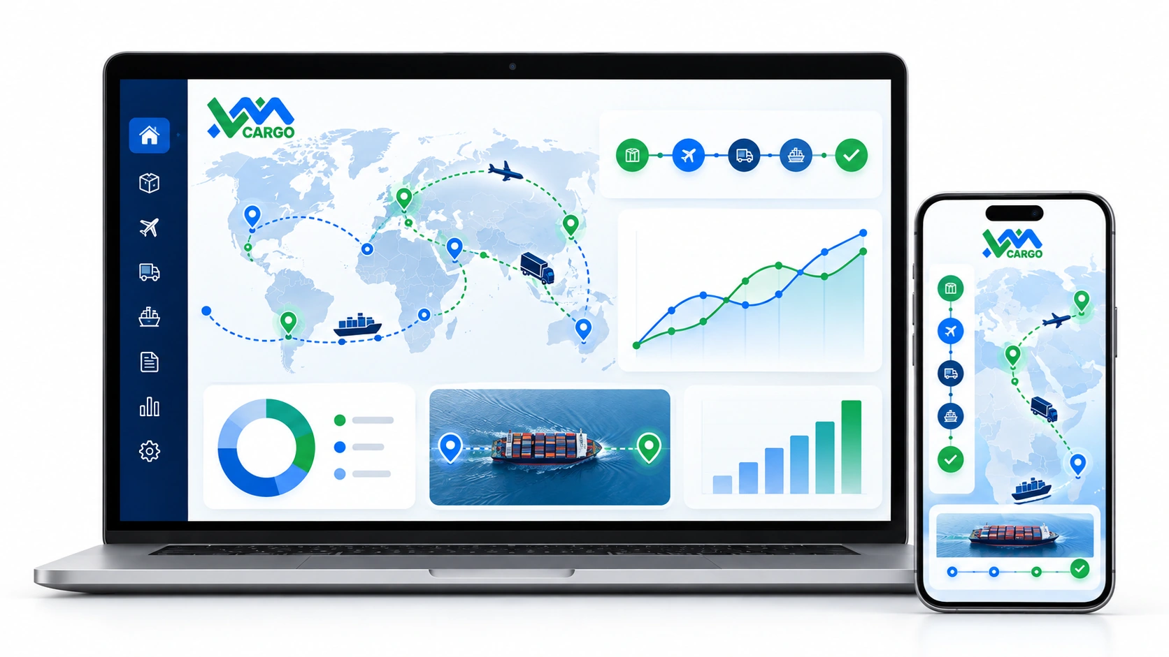 Digital shipment tracking dashboard